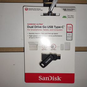 Usb флешка Sandisk Dual Drive Go USB Type-C 128 GB