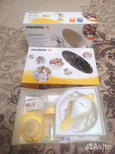 Молокоотсос ручной medela harmony с соской calma