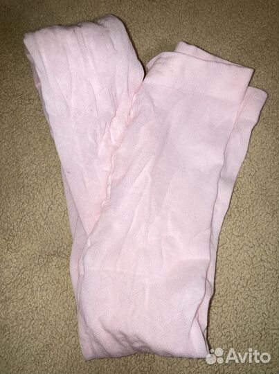 Колготки новые на девочку (белые черные розовые)
