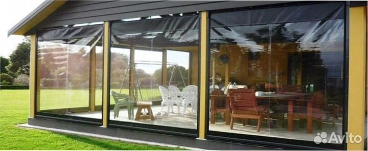 Мягкие окна на террасу