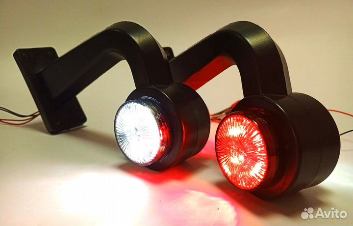 Фонари габаритные рожки 12/24в мягкие (Е-206)