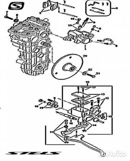 Суппорт тормозной stels S800 Viking