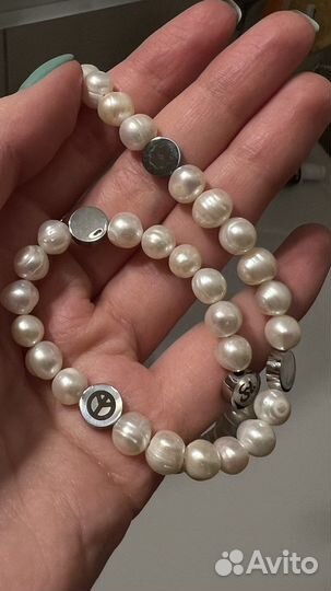 Колье/бусы/украшение из натурального жемчуга