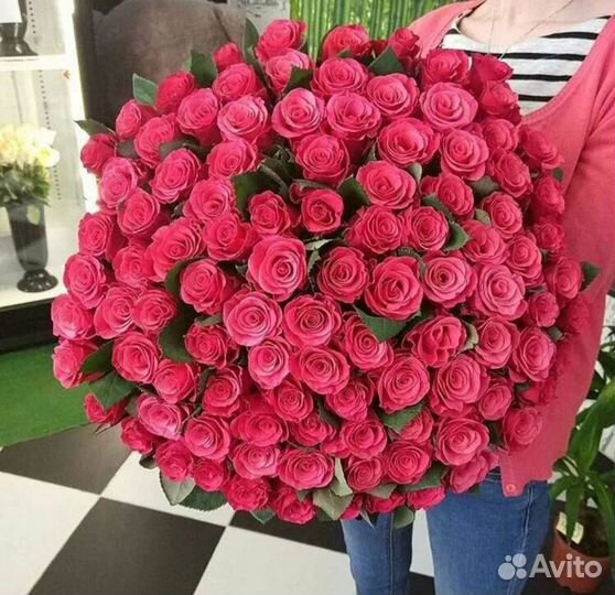 Доставка цветов и букетов 101 роза за 20 000