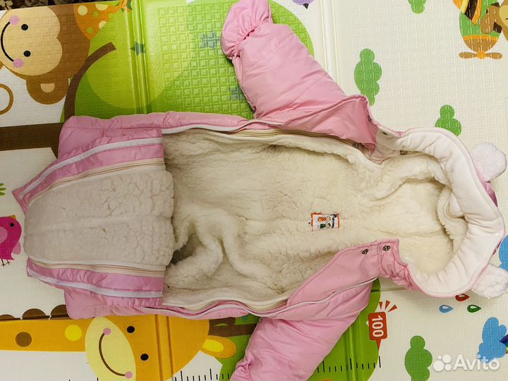 Зимний комбинезон для девочки 80