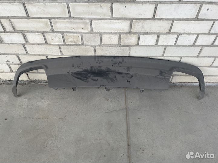 Диффузор заднего бампера Ауди А6 С7 S-line рест