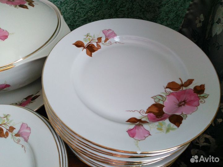 Столовый фарфоровый сервиз СССР