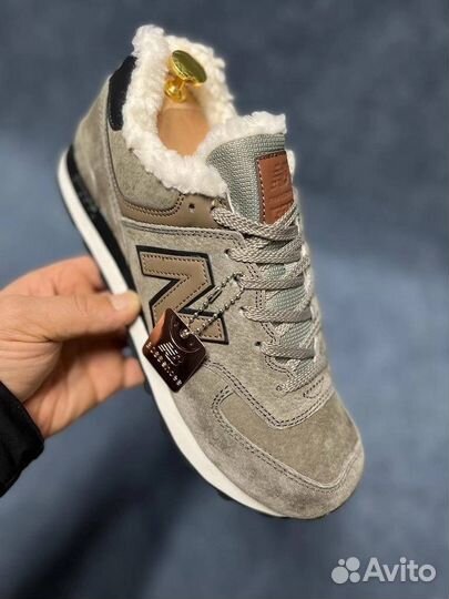 Кроссовки зимние New Balance 574 с мехом