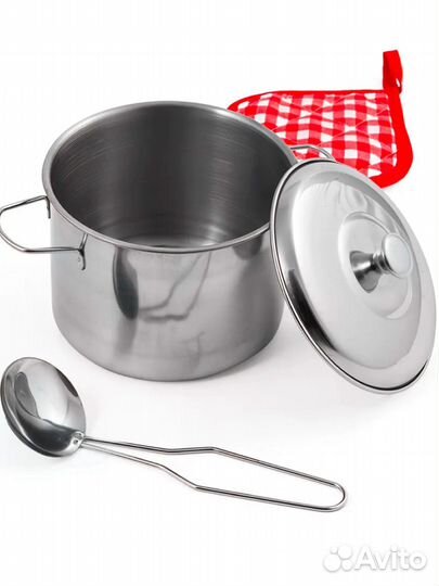 Детская металлическая посуда 9 предметов