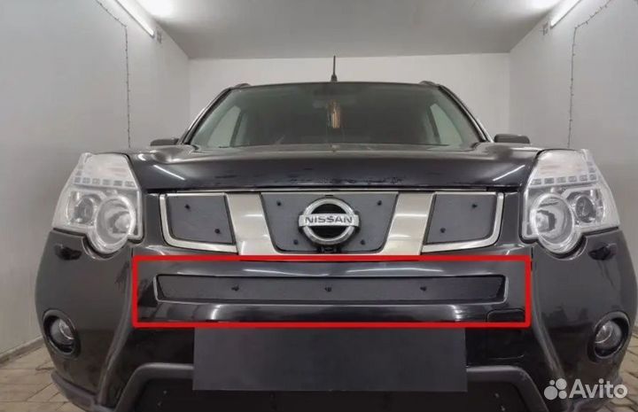 Заглушка зимняя в бампер Nissan X-trail t31