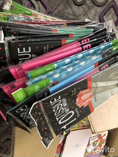 Для творчества:тишью,ленты,ящик открыток