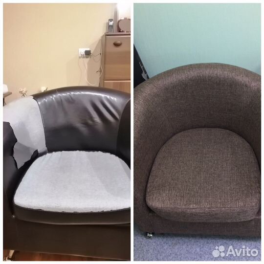 Перетяжка мягкой мебели