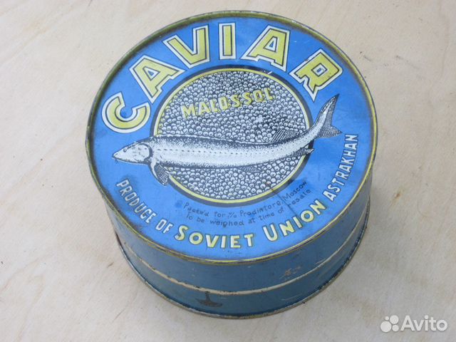 Банка из-под черной икры