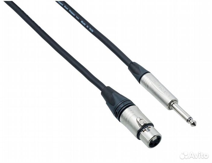Кабель микрофонный Bespeco ncma300 (XLR-Jack 6.3)
