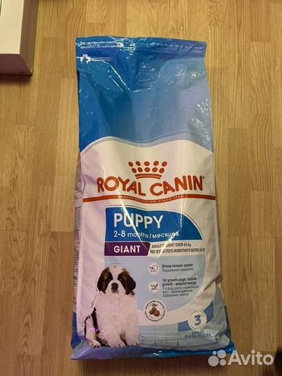 Корм royal canin puppy giant