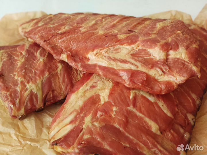 Копчёные свиные рёбрышки(Домашнее копчение)