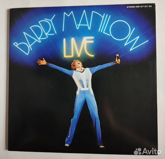 Винтажная виниловая пластинка LP Barry Manilow Liv