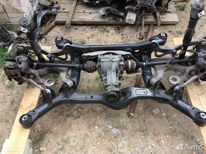 Задняя подвеска на ауди А-4 с редуктором в сборе