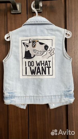 Джинсовая жилетка на мальчика