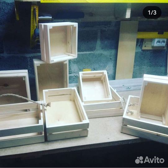 Ящики деревянные для подарков