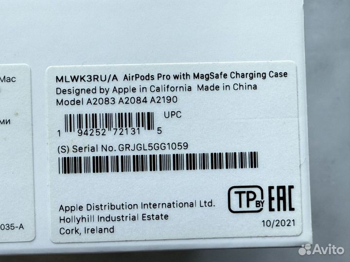 Наушники apple airpods pro