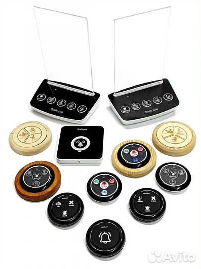 Кнопки вызова официанта и часы пейджеры