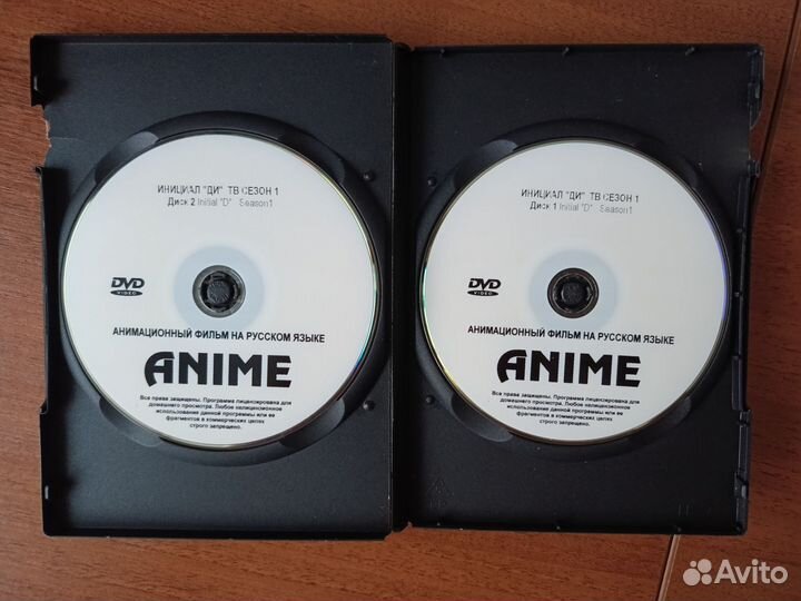 DVD диск. Аниме Initial D Инициал Ди