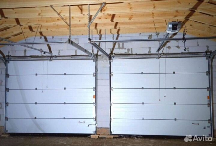 Гаражные ворота с боковой дверью