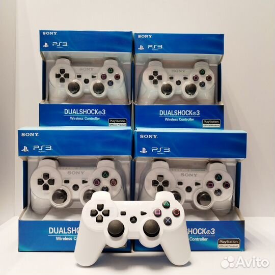 Геймпад PS3 белый новый