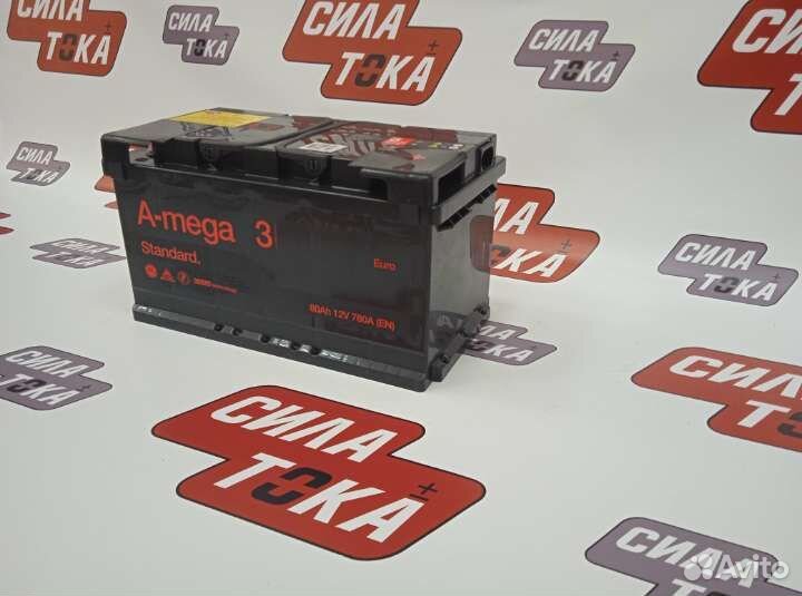 Акб A-mega 80ah обратная полярность