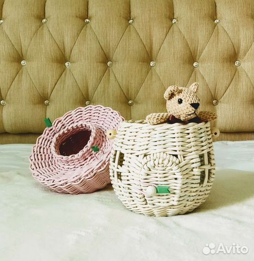 Домик грибочек плетеный