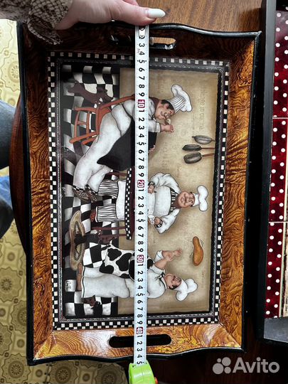 Поднос деревянный