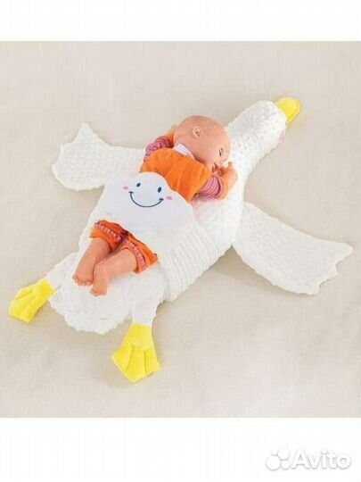 Белый гусь/кокон с пристежкой для детей / 100 см