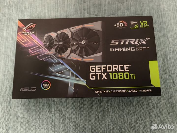 Видеокарта Asus rog strix gtx 1080 ti 11 gb