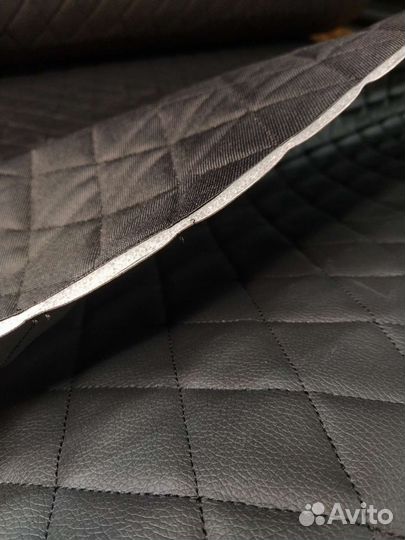 Стёганая экокожа для утеплителя радиатора