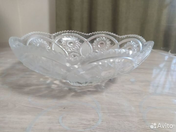 Ваза салатник конфетницы хрусталь СССР