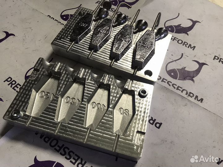 Форма чпу для литья грузил (Ромб №2)