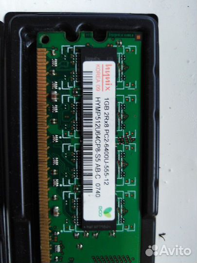 Оперативная память ddr2 на 1 gb