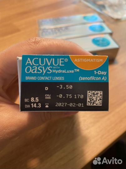 Линзы контактные acuvue oasys 1 day astigmatism