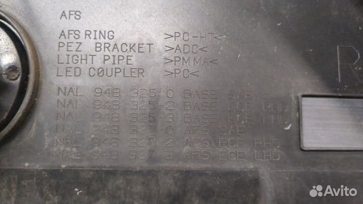 Фара (передняя) правая Cadillac SRX, 2011