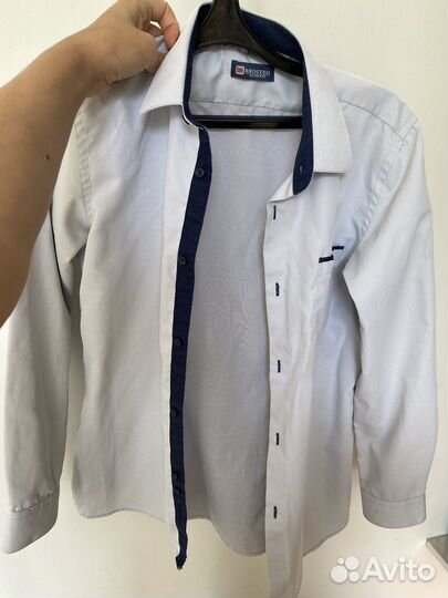 Мужские белые рубашки для школьника