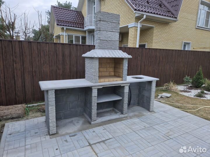 Бетонный мангал