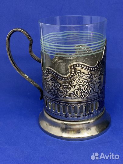 Подстаканник мельхиоровый Космос