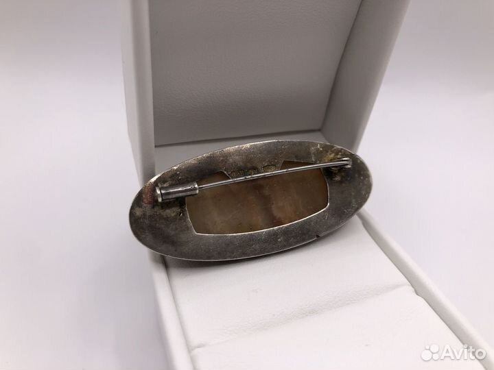 Серебряная брошь СССР