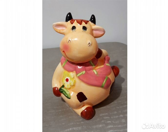 Копилка корова, керамика