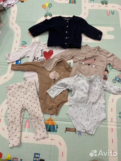 Вещи пакетом на девочку 80