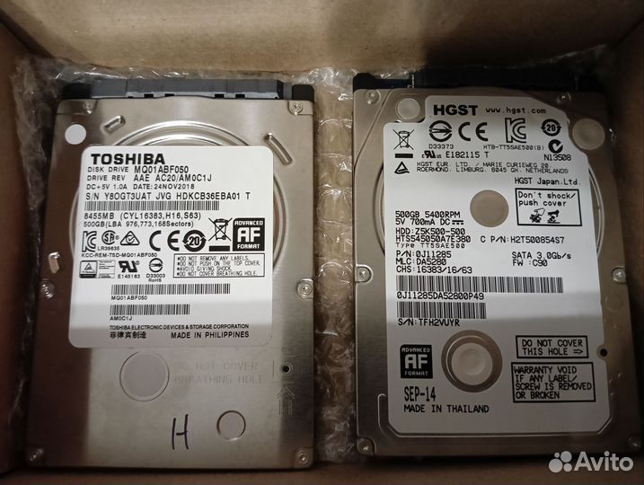 Жесткий диск 2.5 500gb, много разных