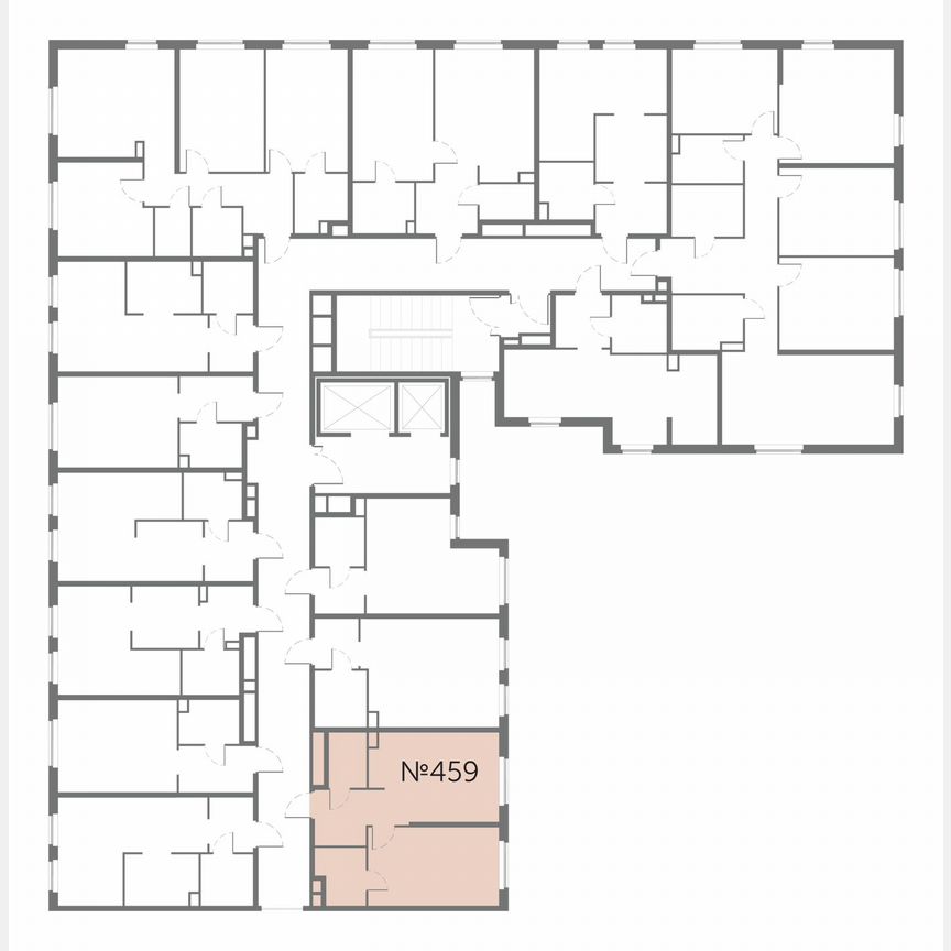1-к. апартаменты, 39,7 м², 16/17 эт.