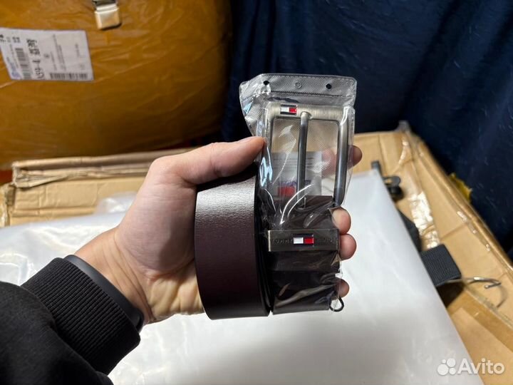 Ремень мужской кожаный