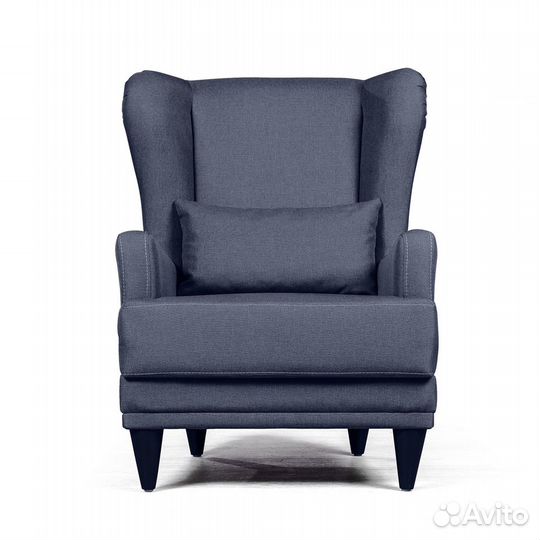 Кресло Juliet рогожка синий